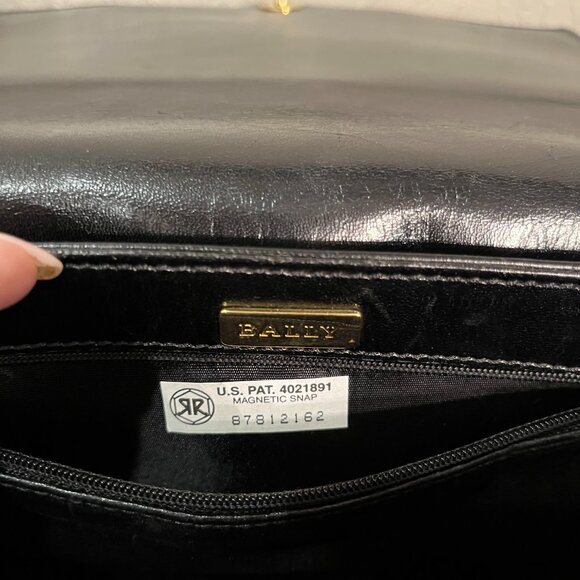 Bally Black Italian Leather Crossbody Bag - Picture 6 of 9